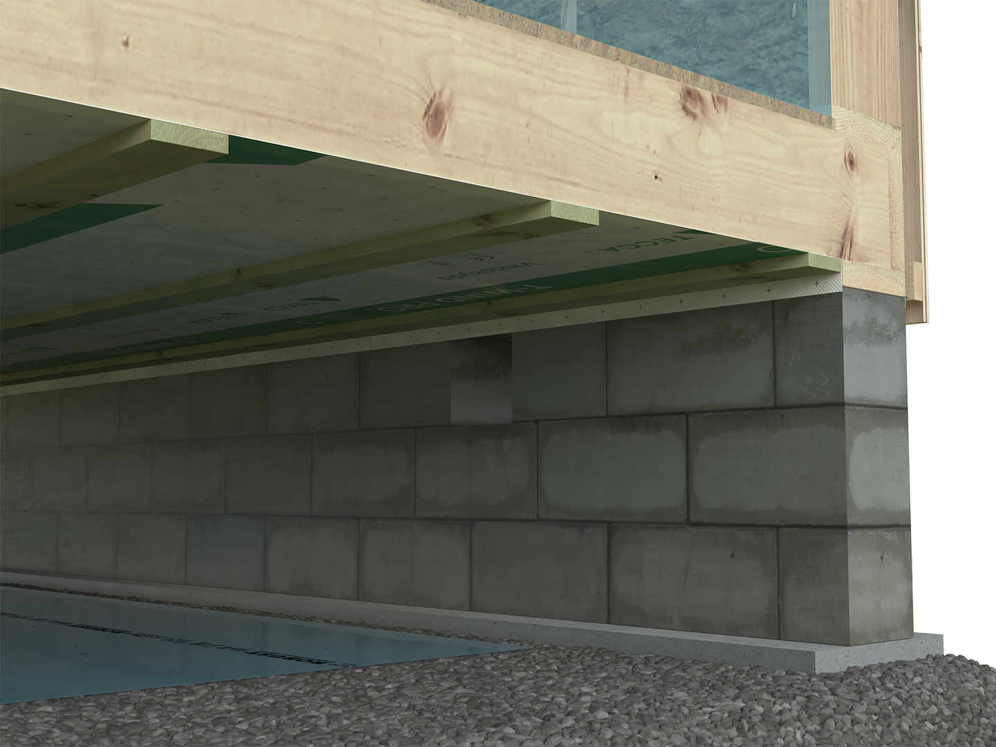 Vindskydd i trossbotten