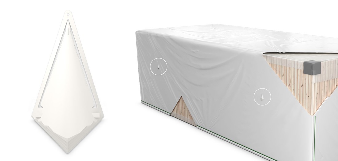 Förhindra kondens och mögel vid långtidslagring av husmoduler