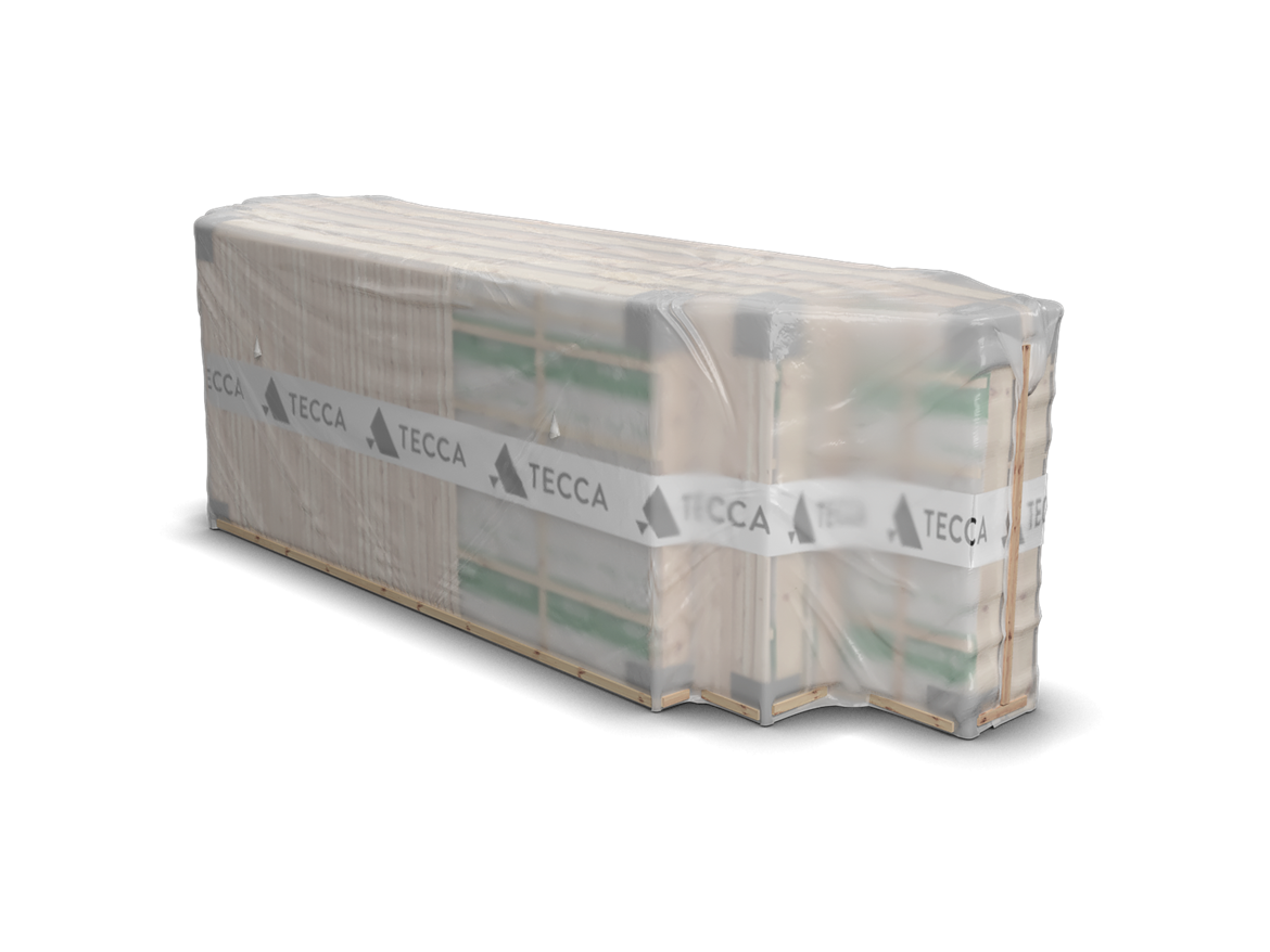 Byggelement med transparent folie